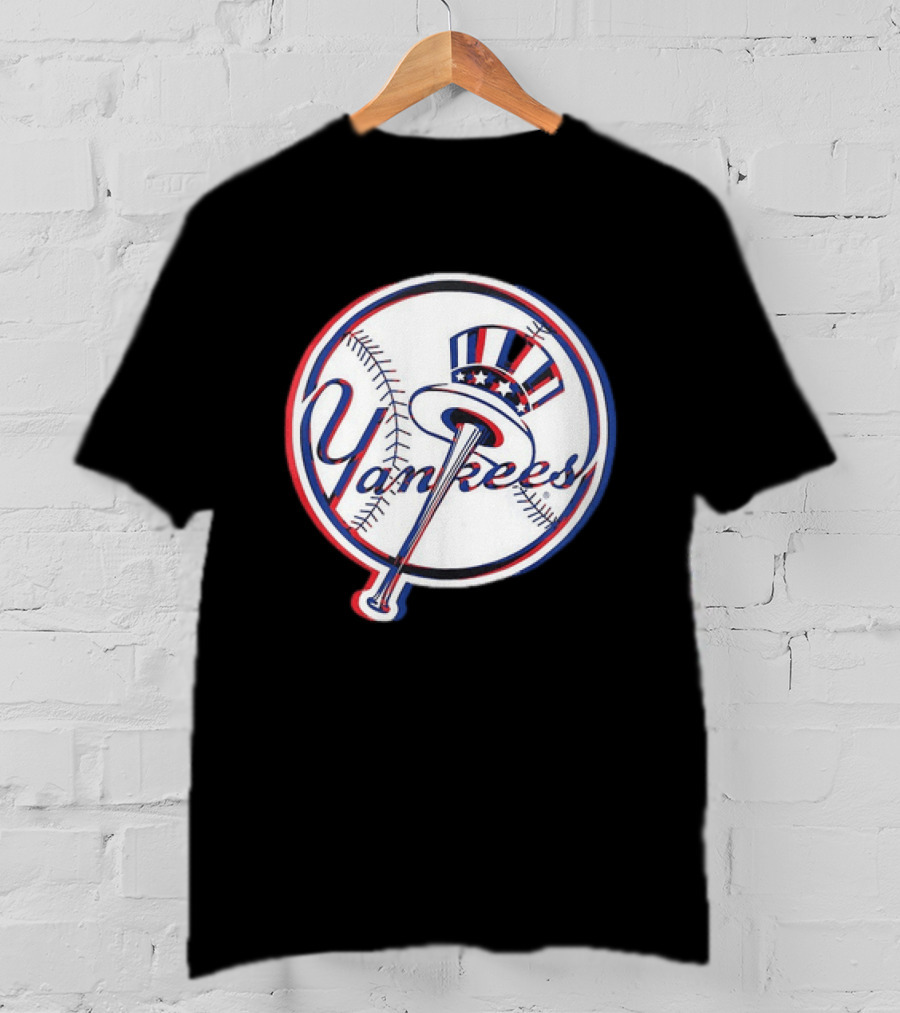 New York Yankees MLB 2026 Glitch Yankees Baseball T-Shirt