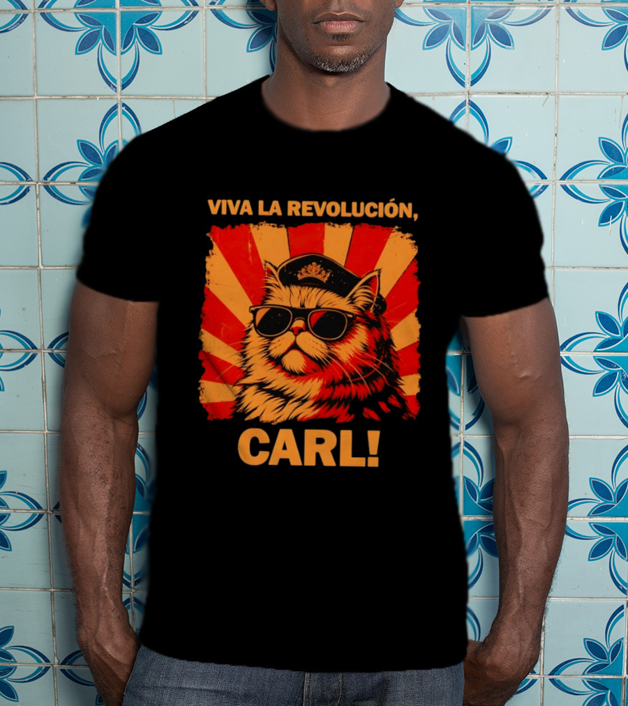 Viva La Revolución Carl Persian Cat King T-Shirt
