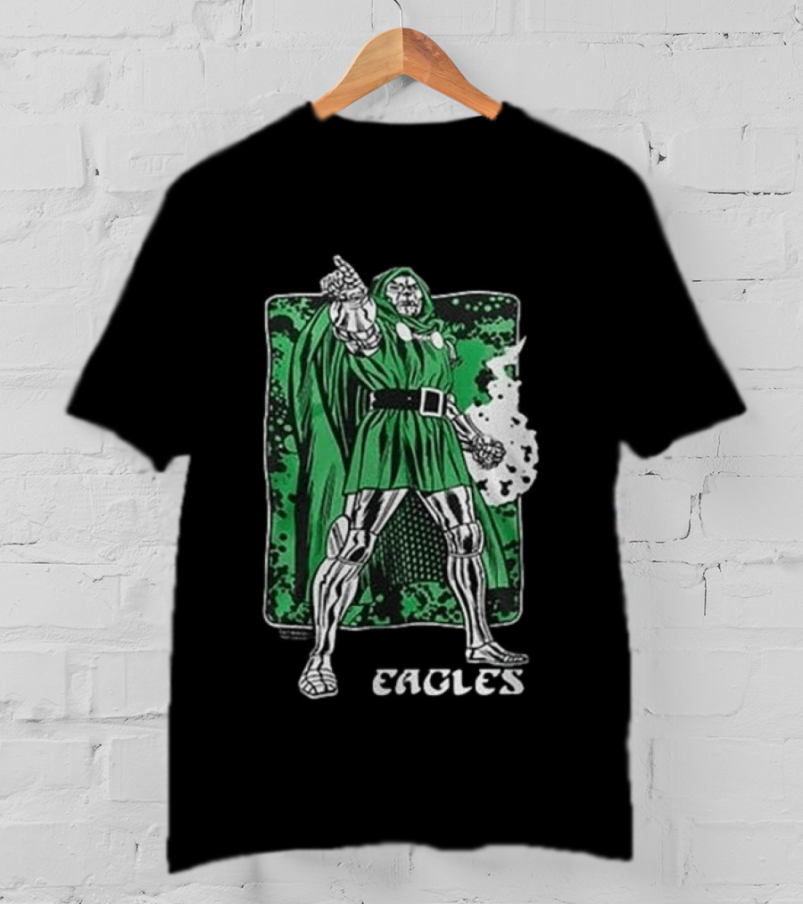 Philadelphia Eagles Marvel Doctor Doom Power Collaboration 2026 T-Shirt