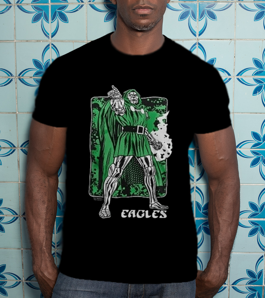 Philadelphia Eagles Marvel Doctor Doom Power Collaboration 2026 T-Shirt