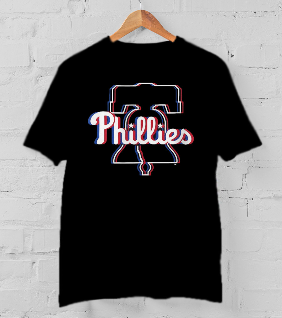 Philadelphia Phillies 2026 MLB Glitch Liberty Bell T-Shirt