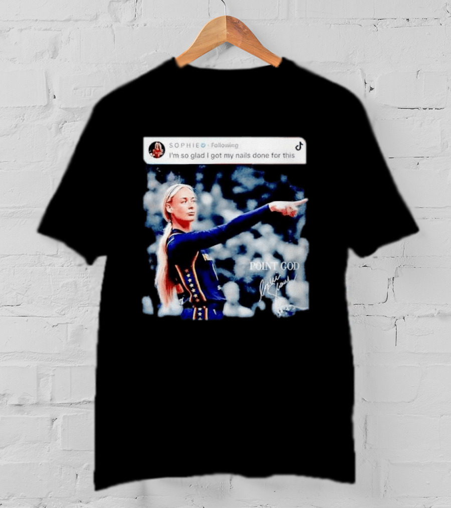 Sophie Cunningham Point God Indiana Fever I'm So Glad I Got My Nails Done For This T-Shirt