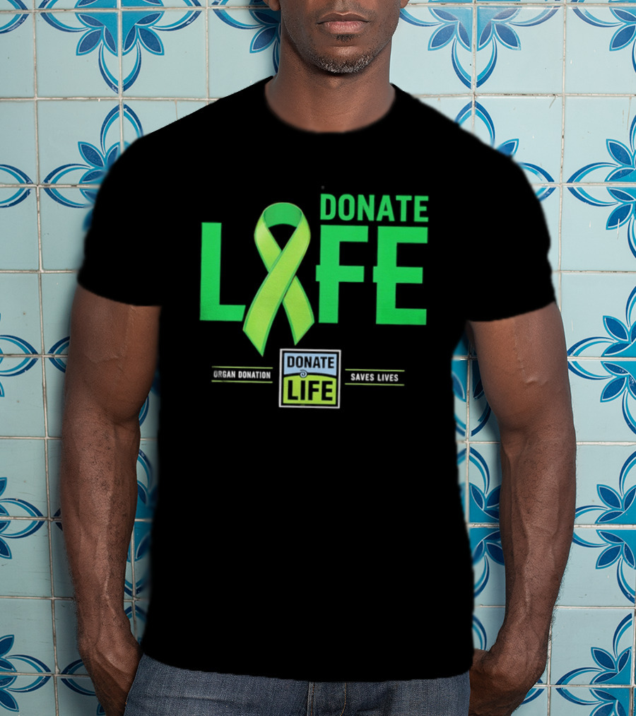 Donate Life Ribbon Organ Donation Saves Lives T-Shirt