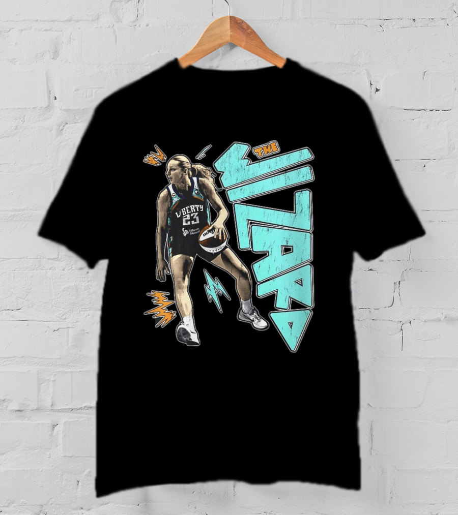 New York Liberty WNBA The Wizard Marine Johannès 23 Basketball T-Shirt