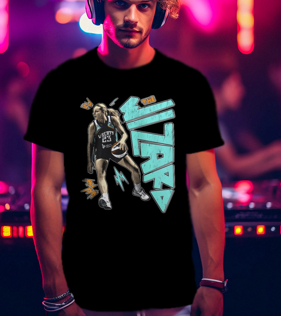 New York Liberty WNBA The Wizard Marine Johannès 23 Basketball T-Shirt
