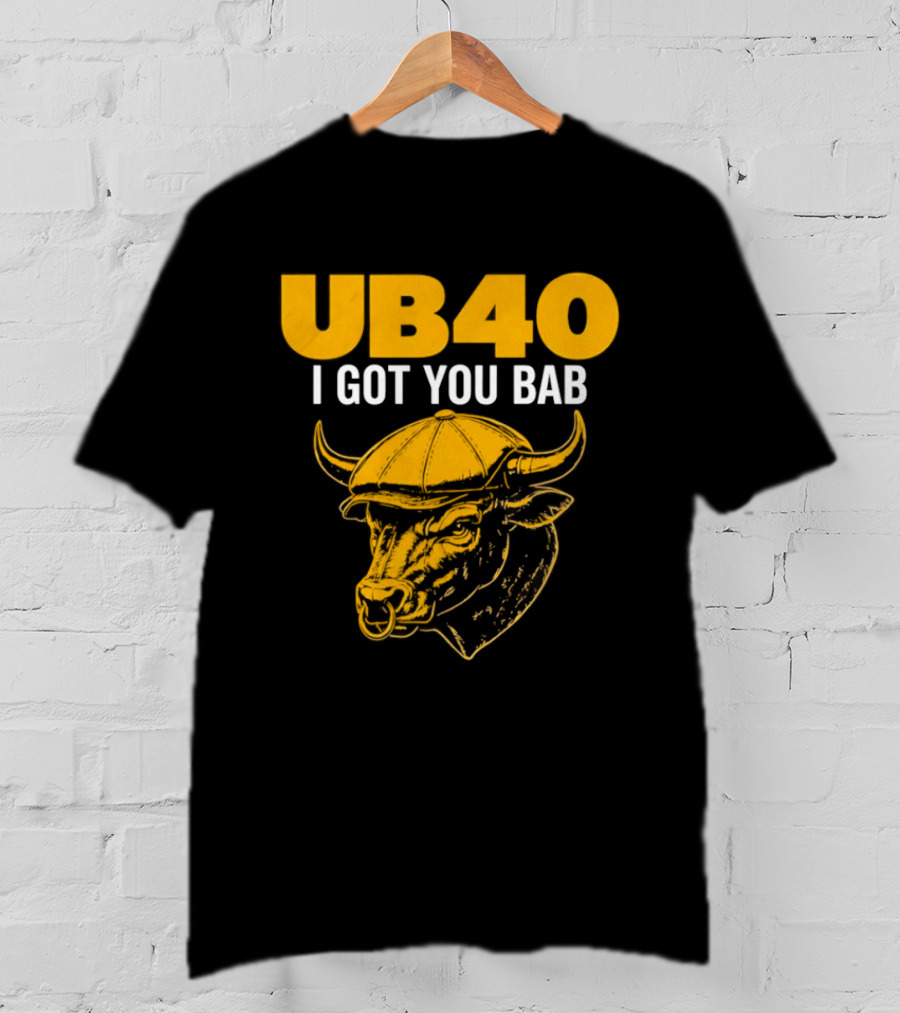 UB40 I Got You Bab With Bull Graphic In Yellow And White T-Shirt