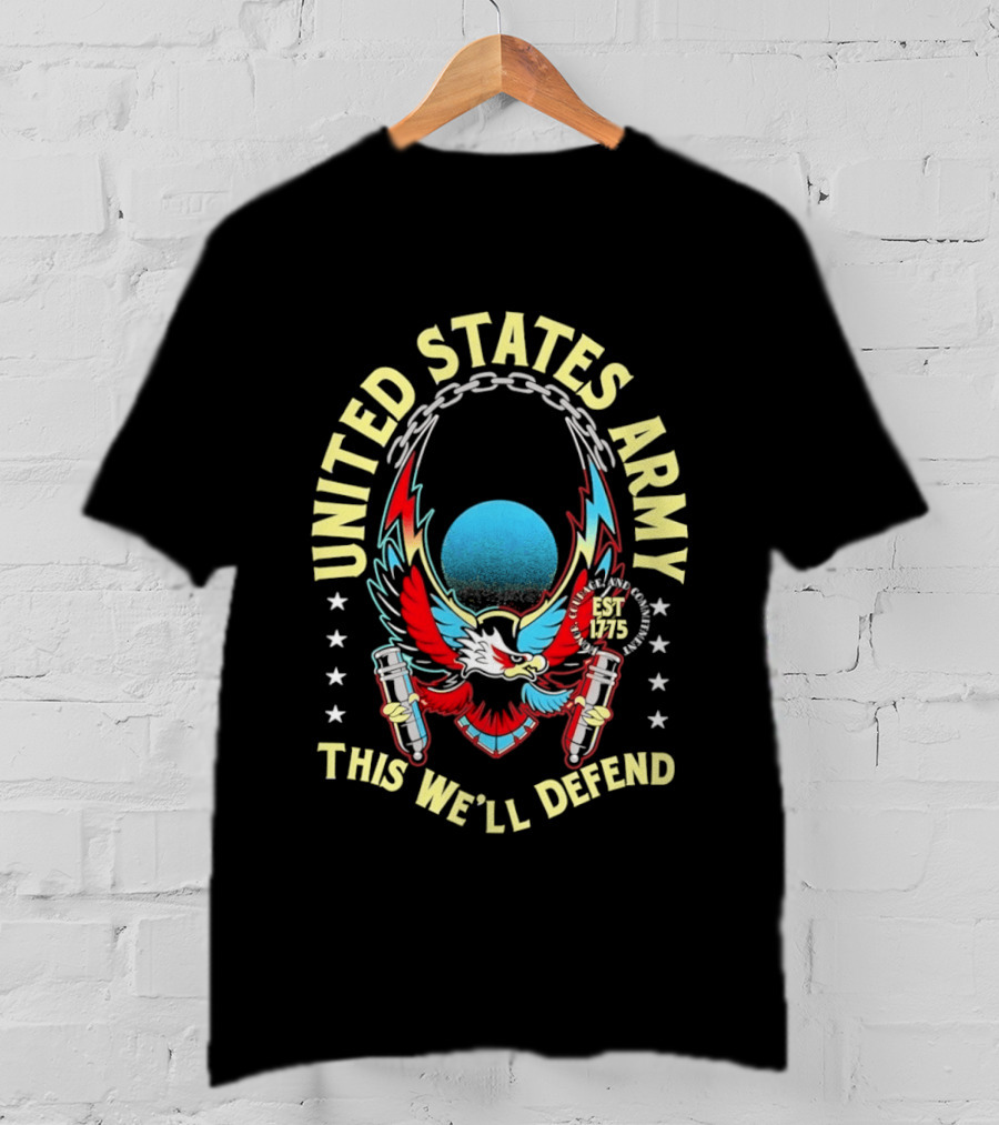 United States Army This We'll Defend Eagle Est 1775 T-Shirt