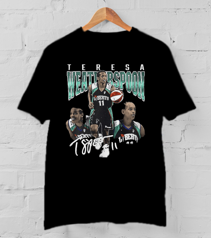Teresa Weatherspoon New York Liberty 11 Spoon Basketball T-Shirt