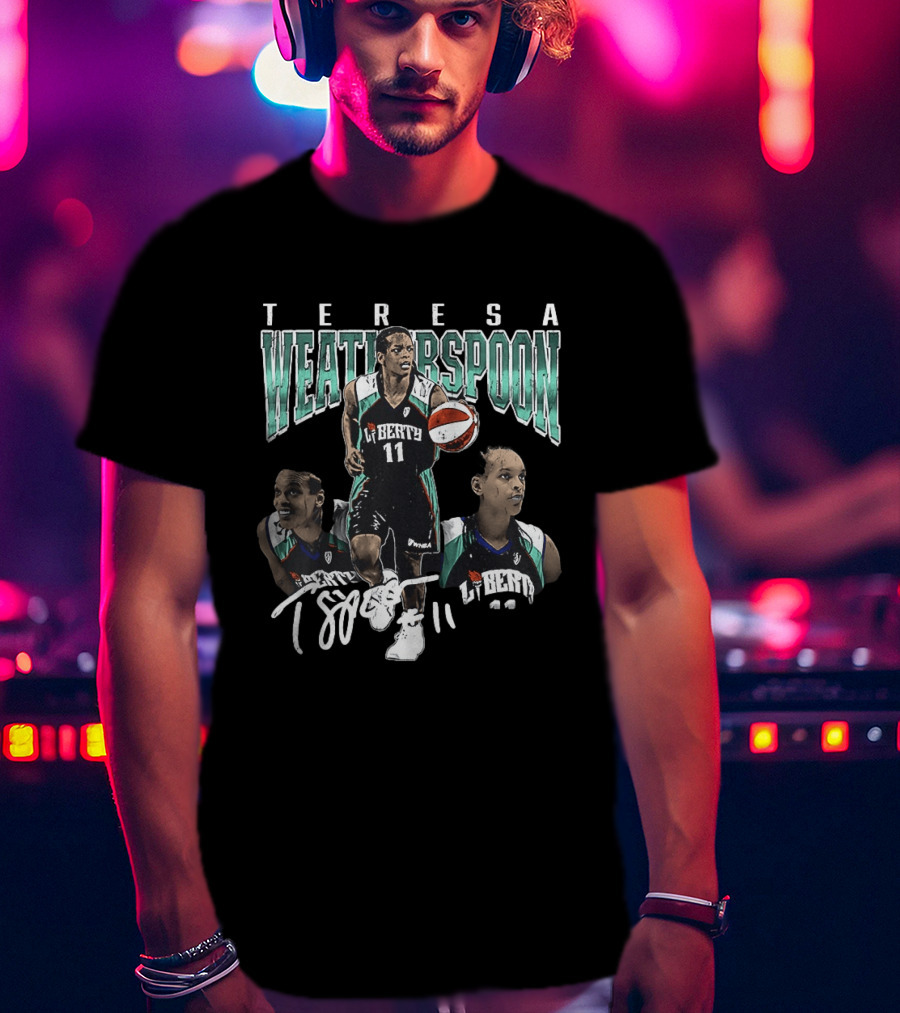 Teresa Weatherspoon New York Liberty 11 Spoon Basketball T-Shirt