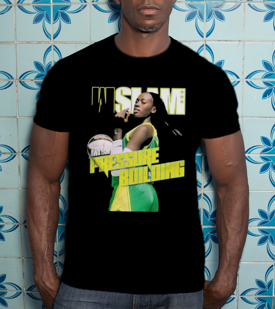 WSLAM Awa Fam Pressure Building Seattle Storm Basketball T-Shirt