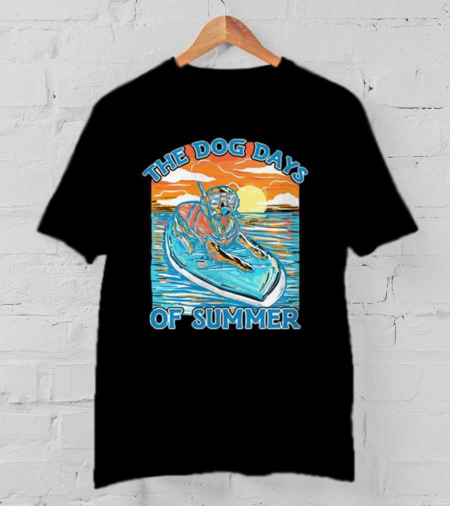 The Dog Days Of Summer Golden Retriever Snorkeling Adventure T-Shirt