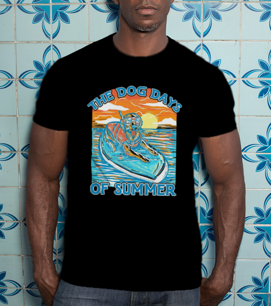 The Dog Days Of Summer Golden Retriever Snorkeling Adventure T-Shirt