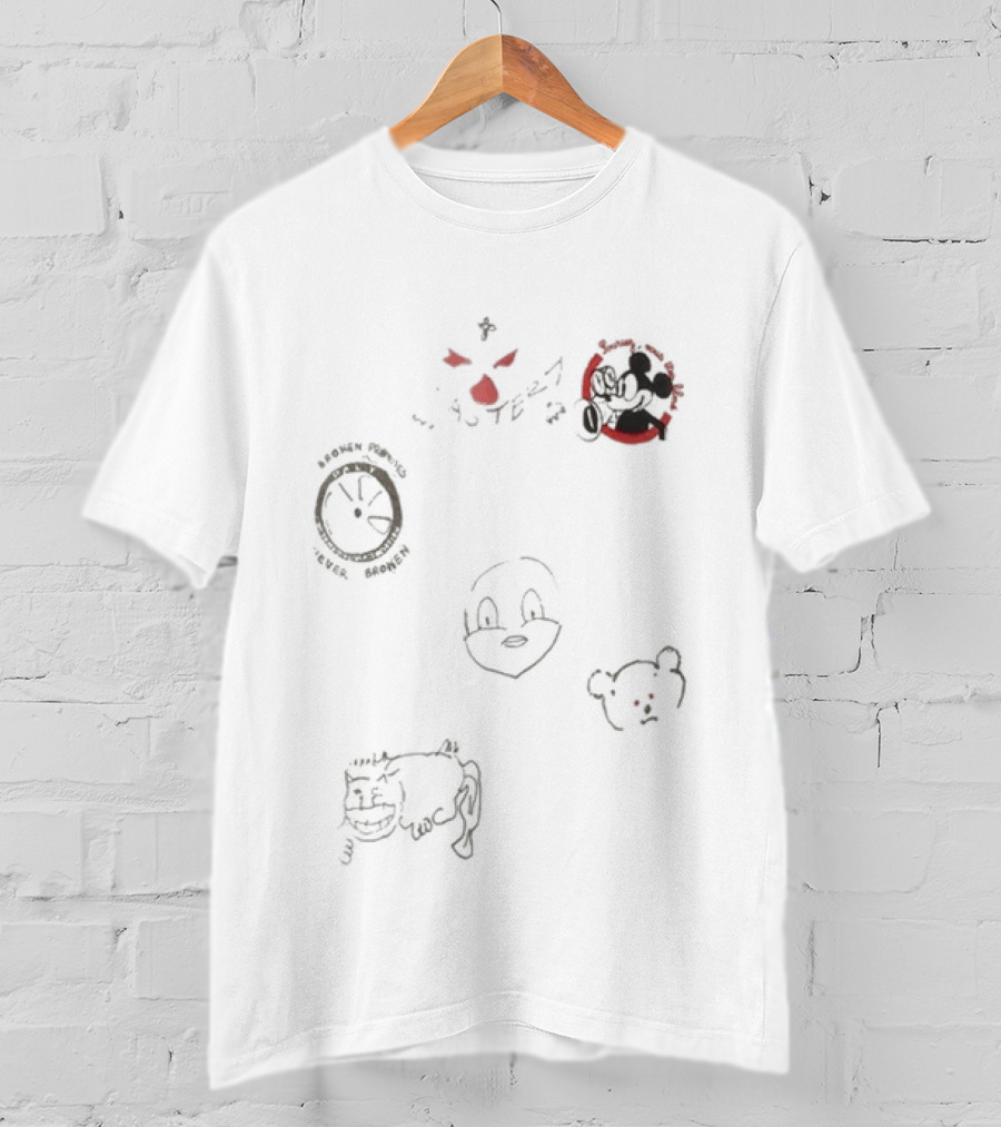 Loe Shimmy Mickey Mouse Paly Hollywood NOCTA Manor Event T-Shirt
