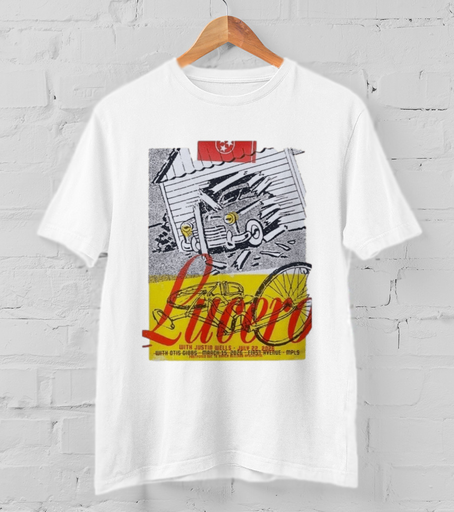 Lucero 20th Anniversary With Justin Wells July 2026 First Avenue MPLS T-Shirt