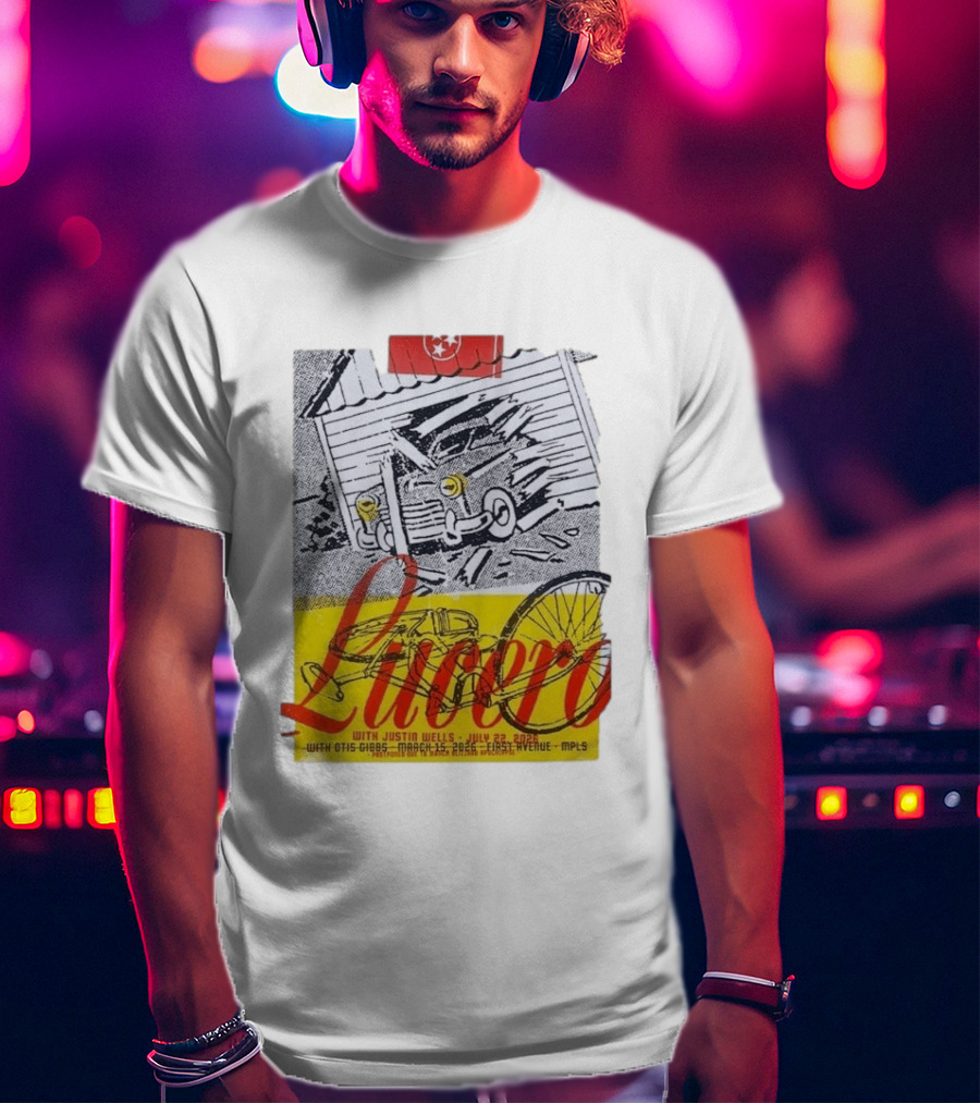 Lucero 20th Anniversary With Justin Wells July 2026 First Avenue MPLS T-Shirt