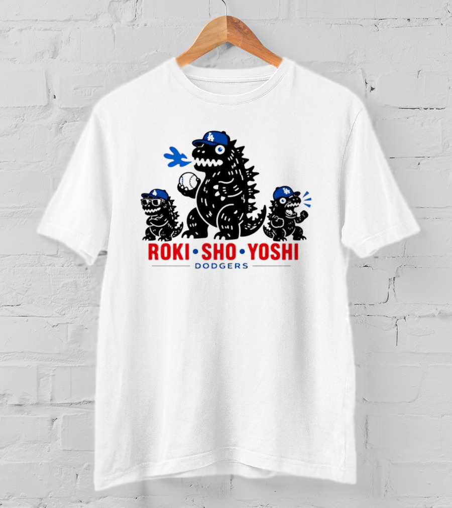 Roki Sho Yoshi Dodgers LA Cap Monsters T-Shirt