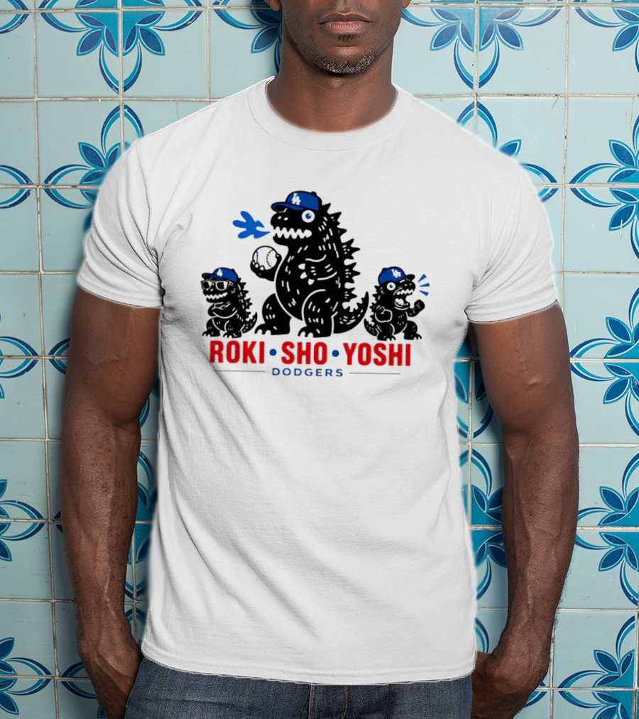 Roki Sho Yoshi Dodgers LA Cap Monsters T-Shirt