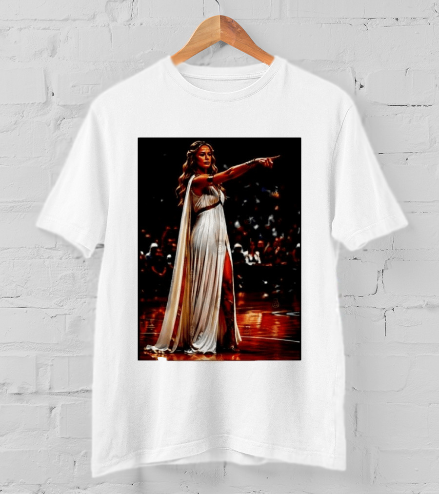 Sophia Cunningham WNBA Goddess Pointing Her Finger Basketball Victory Empowerment T-Shirt