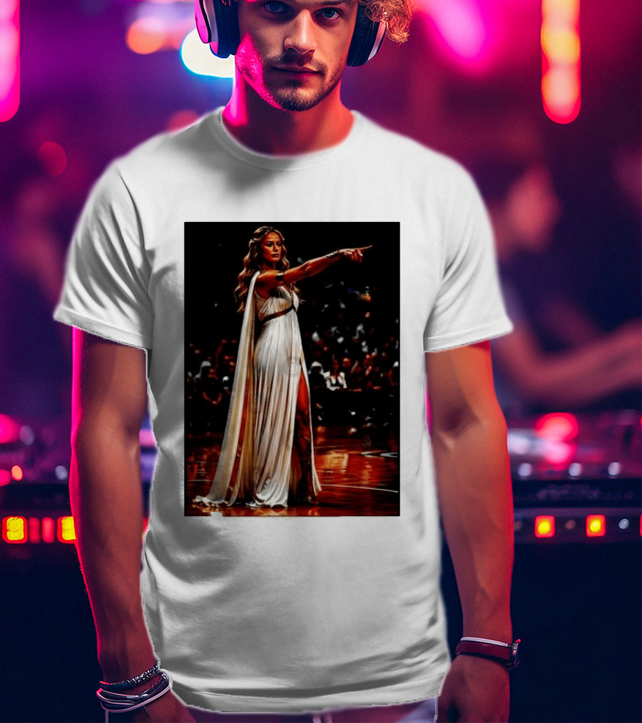 Sophia Cunningham WNBA Goddess Pointing Her Finger Basketball Victory Empowerment T-Shirt