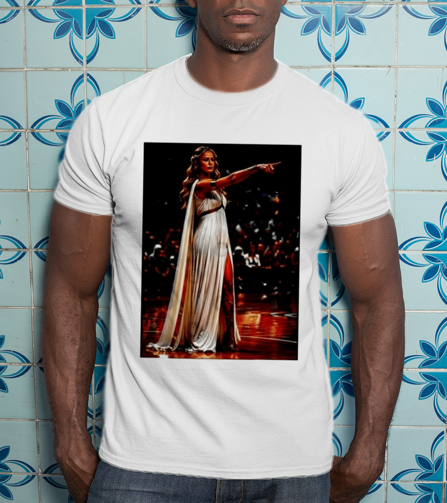Sophia Cunningham WNBA Goddess Pointing Her Finger Basketball Victory Empowerment T-Shirt