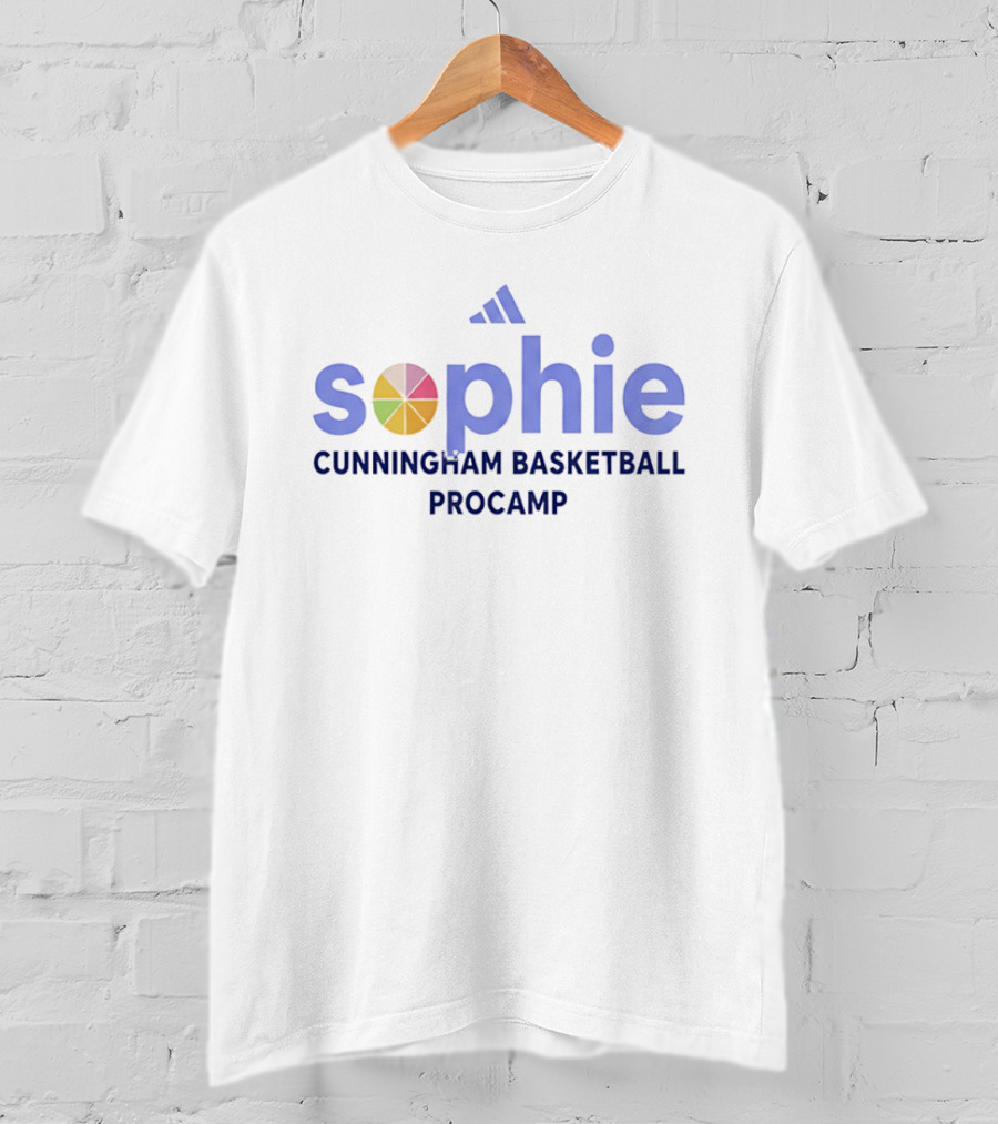 Sophie Cunningham Basketball Procamp Adidas Multi Color Wheel T-Shirt