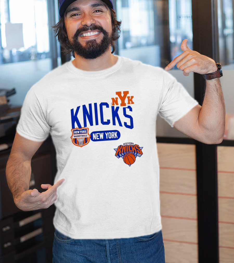 Stephon Marbury Pro Standard New York Knicks NBA Letterman NYK T-Shirt