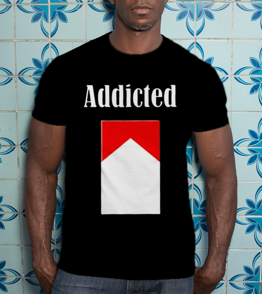 Addicted Cigarette Pack Minimalist Marlboro T-Shirt