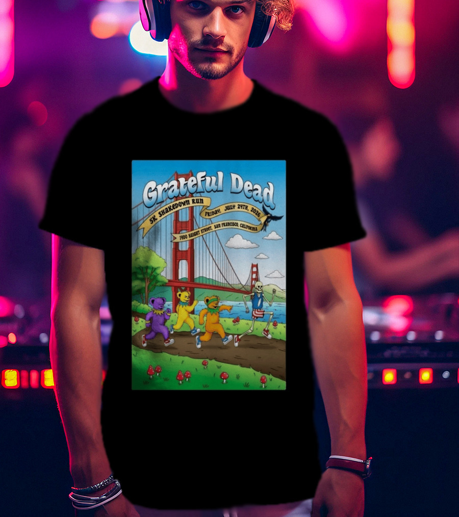 Grateful Dead 5K Shakedown Run July 24 2026 San Francisco California T-Shirt
