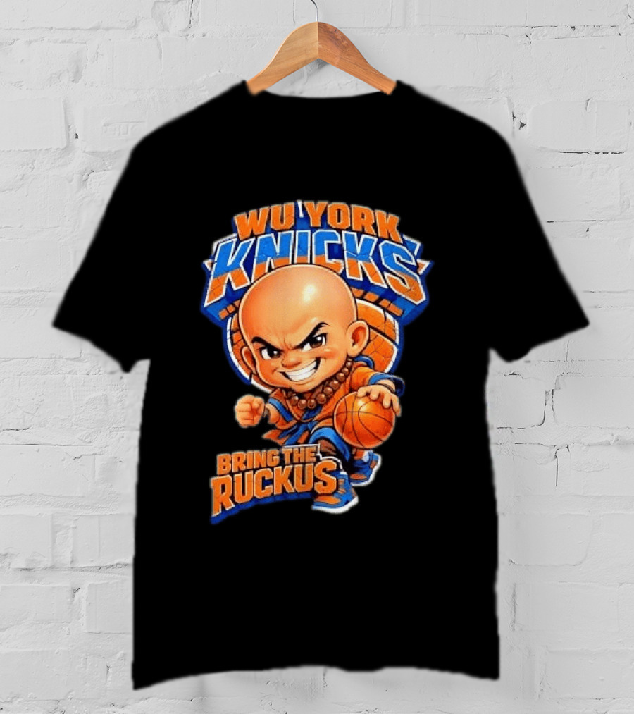 Wu York Knicks Bring The Ruckus Basketball Shaolin Monastic T-Shirt