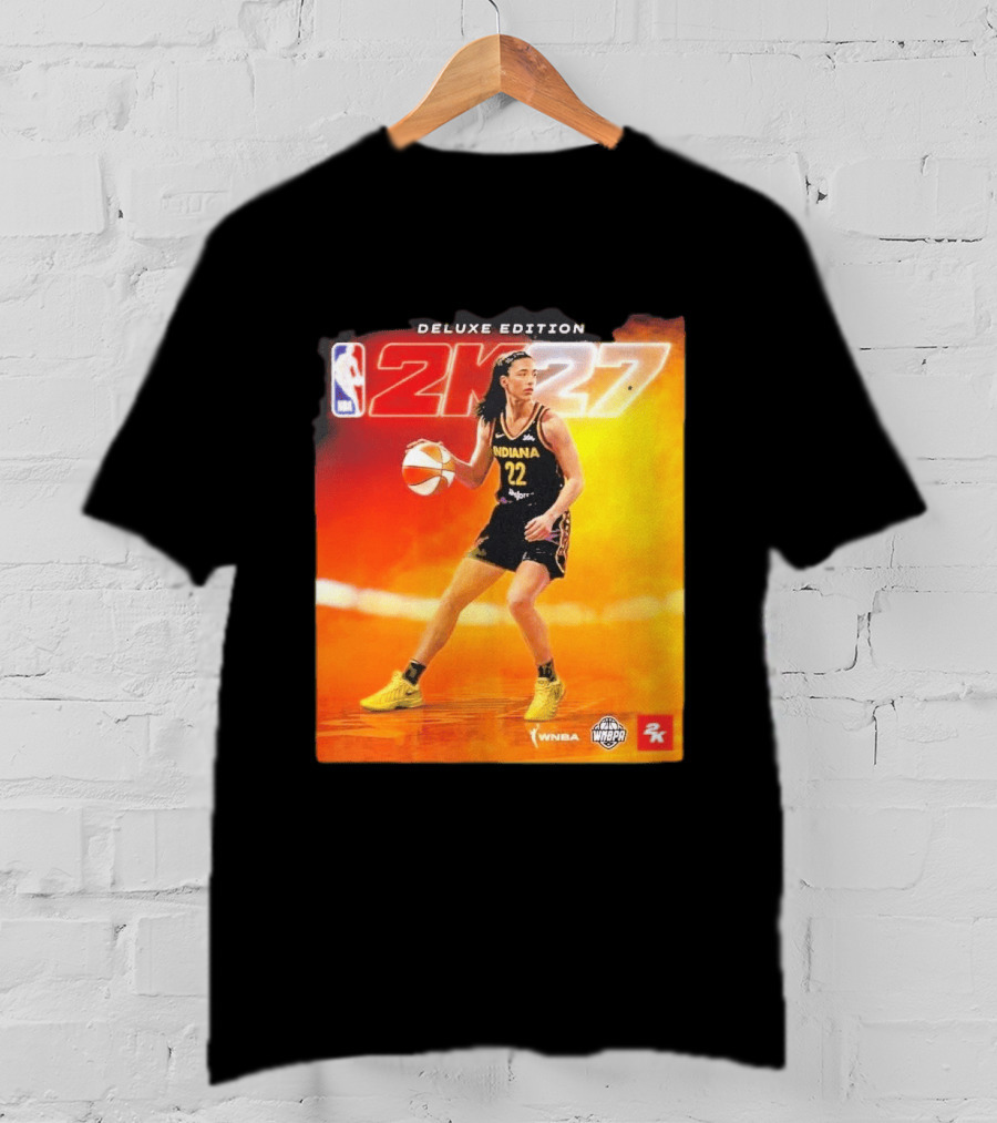 WNBA Caitlin Clark Indiana Fever NBA 2K27 Deluxe Edition Cover Athlete T-Shirt