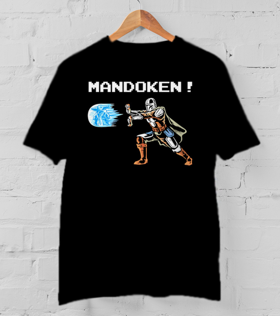 Mandoken The Mandalorian Grogu Force Move Fusion T-Shirt