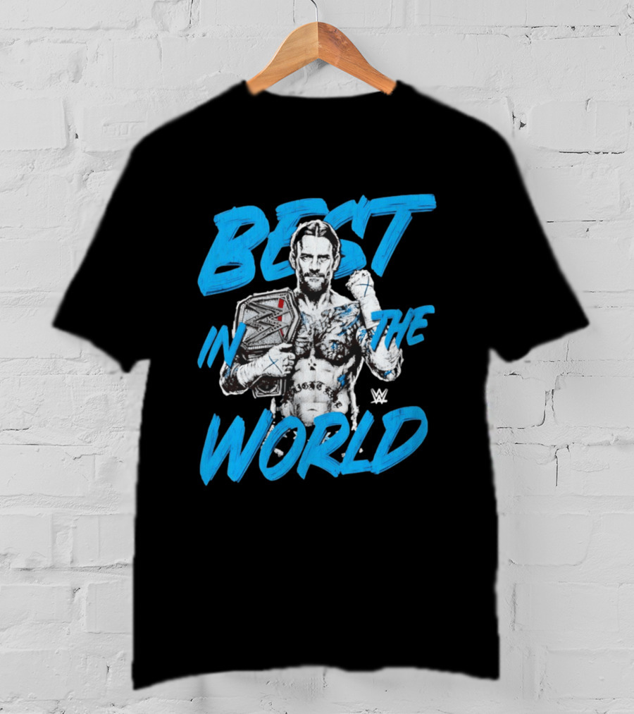 CM Punk Best In The World WWE Champion Sketch T-Shirt