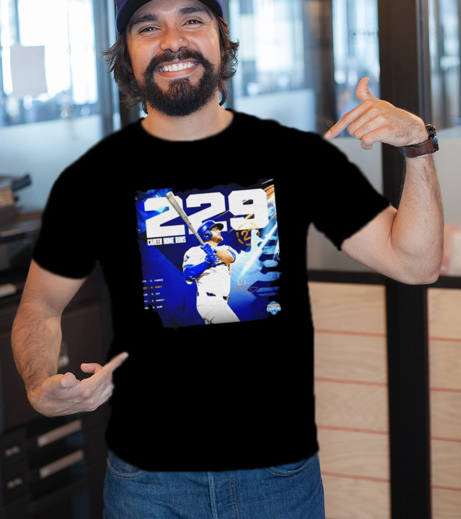 Max Muncy Los Angeles Dodgers 229 Career Home Runs Celebration MLB Champions T-Shirt
