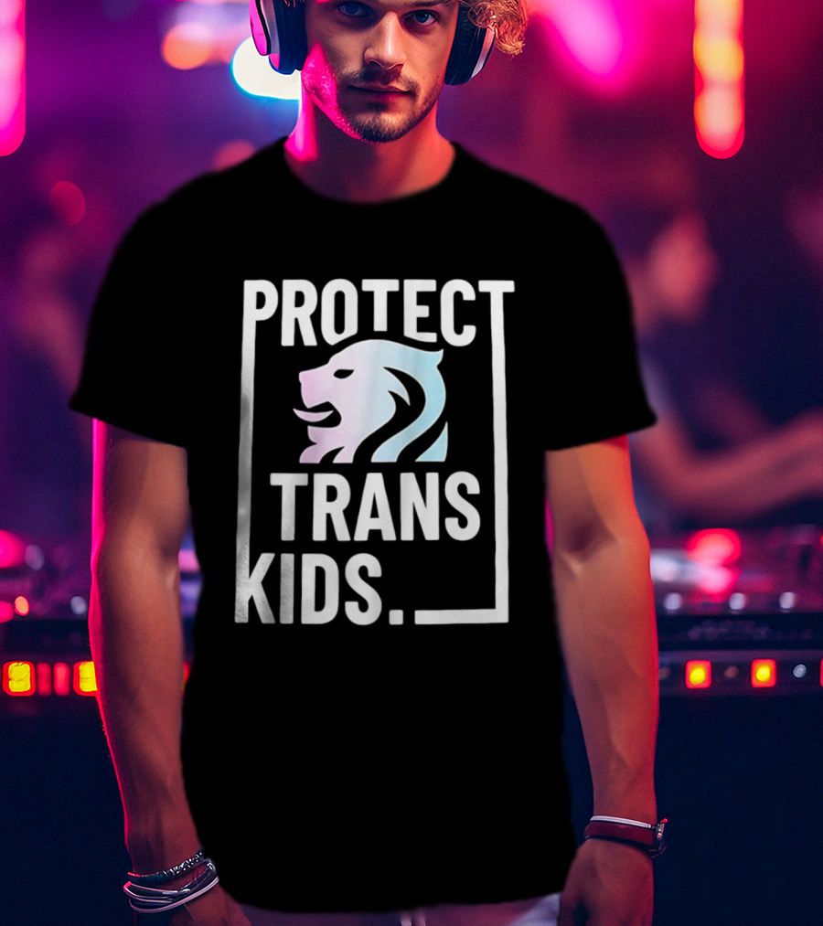 Protect Trans Kids Lion T-Shirt