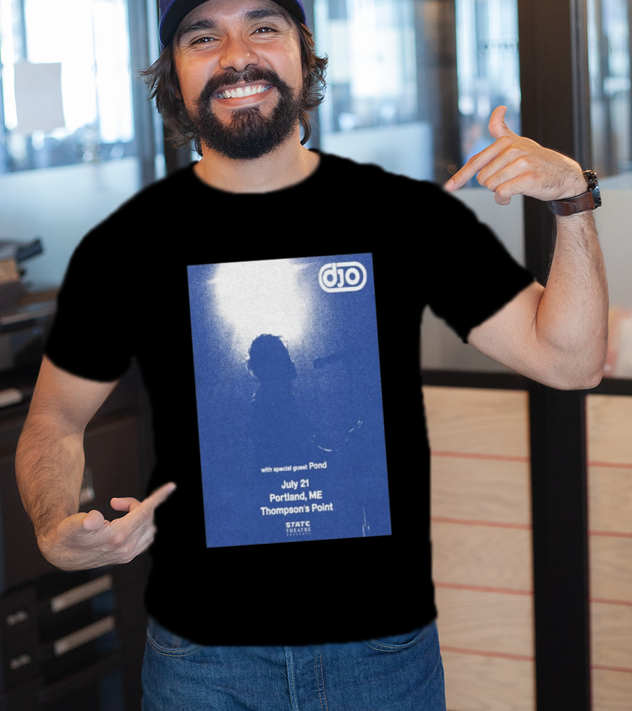 Djo July 21 Portland ME Thompson's Point State Theatre With Special Guest Pond T-Shirt