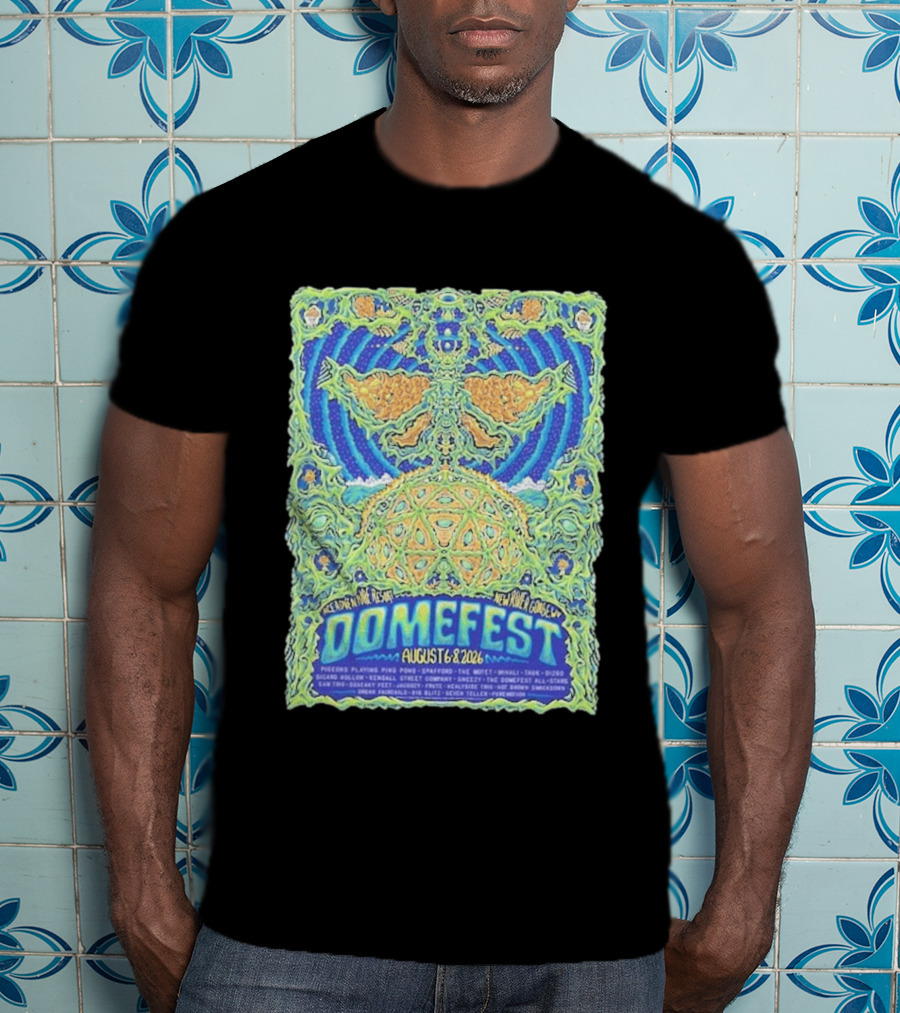 Domefest Line Up At ACE Adventure Resort In New River Gorge West Virginia On August 6 8 2026 T-Shirt