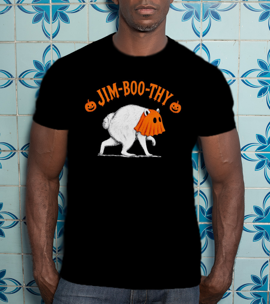 Jim Boo Thy Trash Panda Ghost Raccoon Halloween Meme T-Shirt
