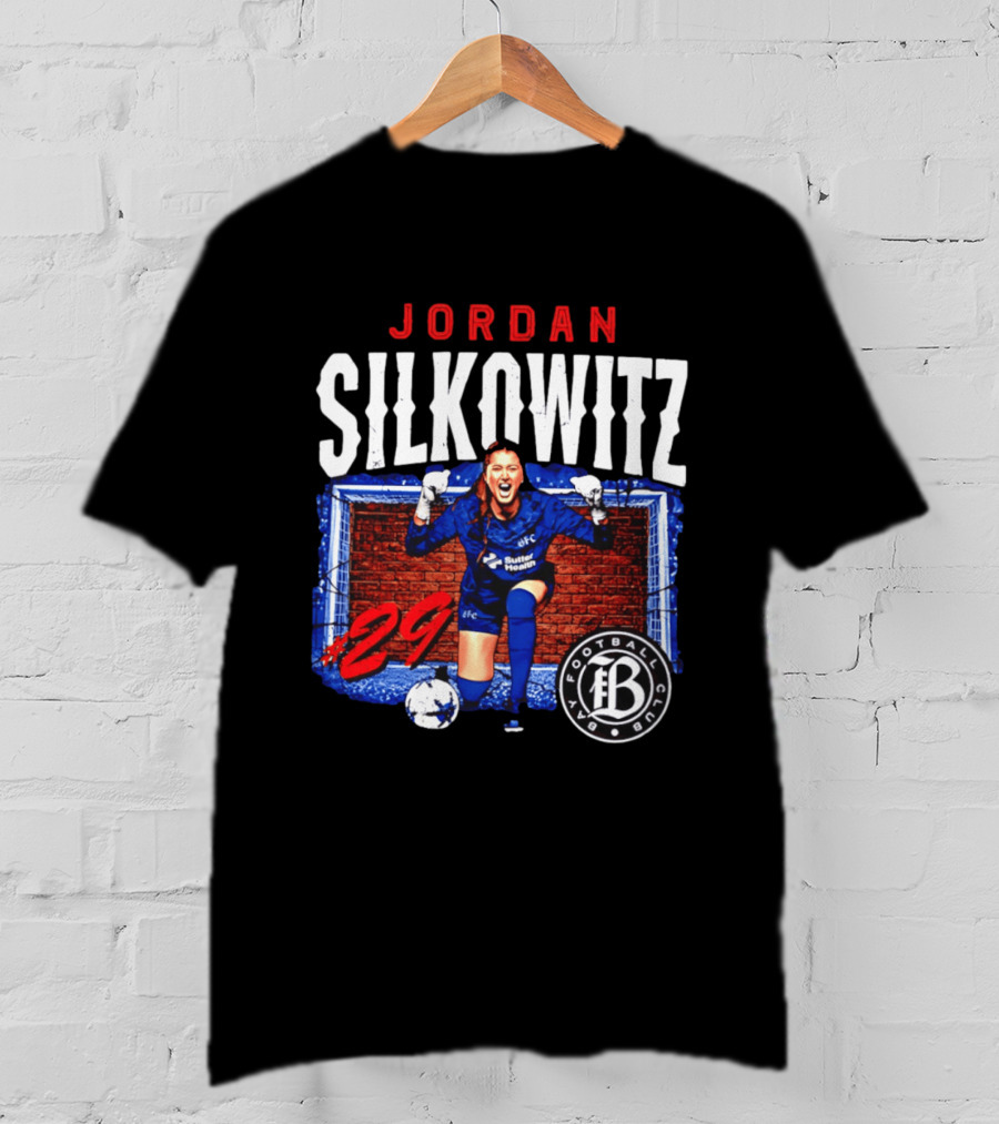 Jordan Silkowitz Bay Football Club #29 Soccer Player T-Shirt