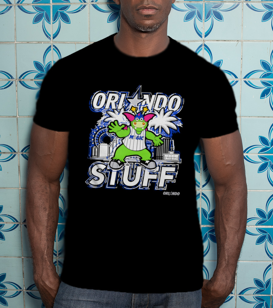 Orlando Magic Stuff Mascot NBA Basketball Fantasy Fun T-Shirt