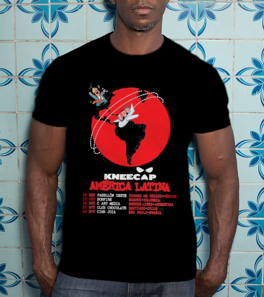 Kneecap América Latina 2026 Tour Dates Oct 15 Mexico City Bogotá Buenos Aires Santiago São Paulo T-Shirt
