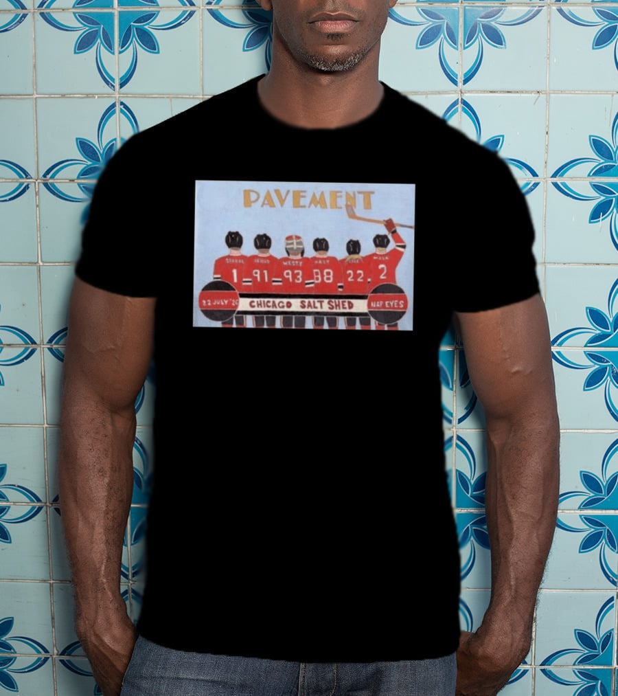 Pavement Band Chicago Salt Shed Nap Eyes July 22 2026 Hockey T-Shirt
