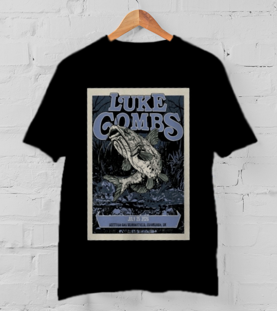 Luke Combs Scottish Gas Murrayfield Edinburgh UK July 25 2026 T-Shirt