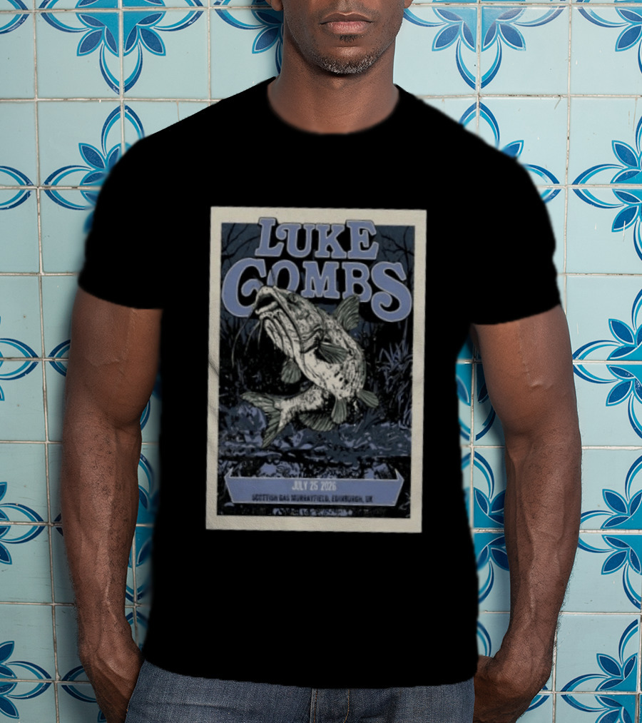 Luke Combs Scottish Gas Murrayfield Edinburgh UK July 25 2026 T-Shirt