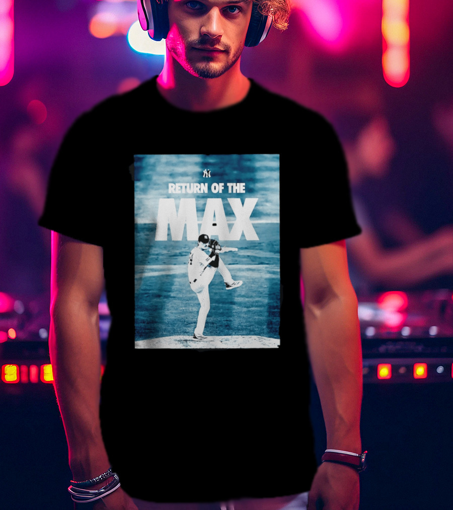 Return Of The Max Fried New York Yankees 54 MLB Pitching Action T-Shirt