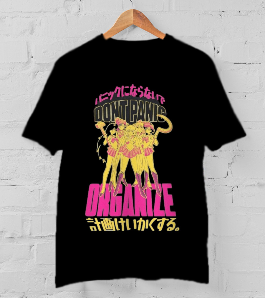 Sailor Moon Don't Panic Organize Japanese T-Shirt