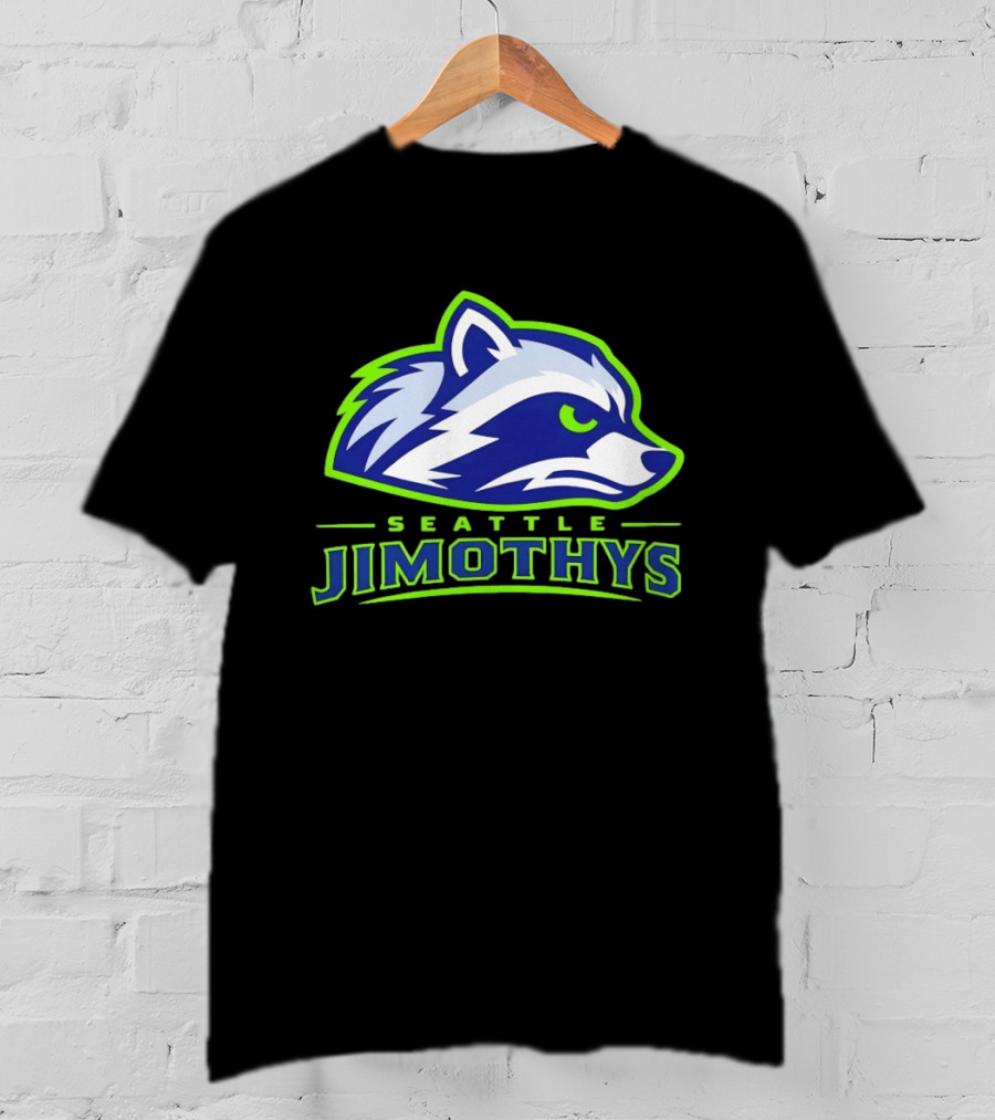 Seattle Jimothys Raccoon Trash Panda Meme Seahawks T-Shirt