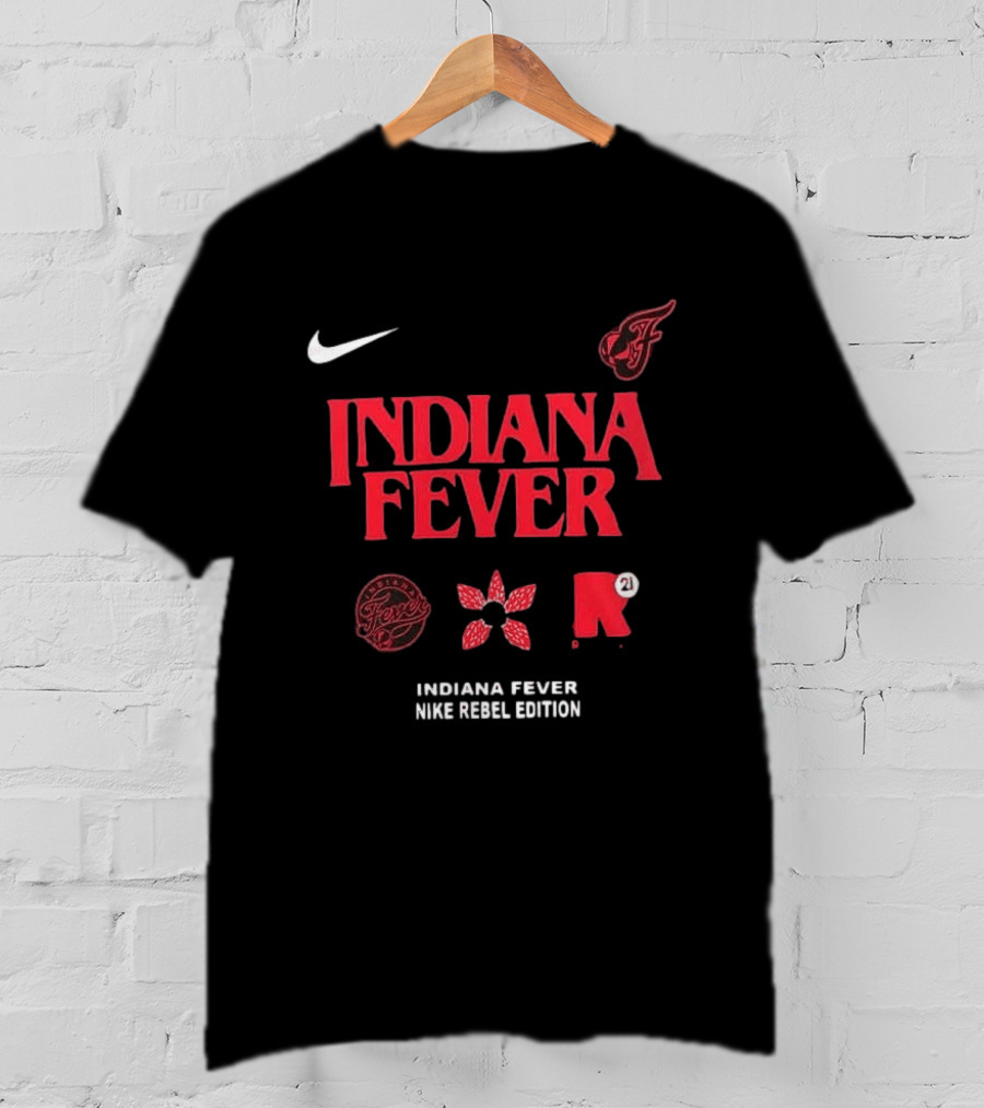 Nike Indiana Fever Rebel Edition Stranger Things Inspired 2 Sided T-Shirt