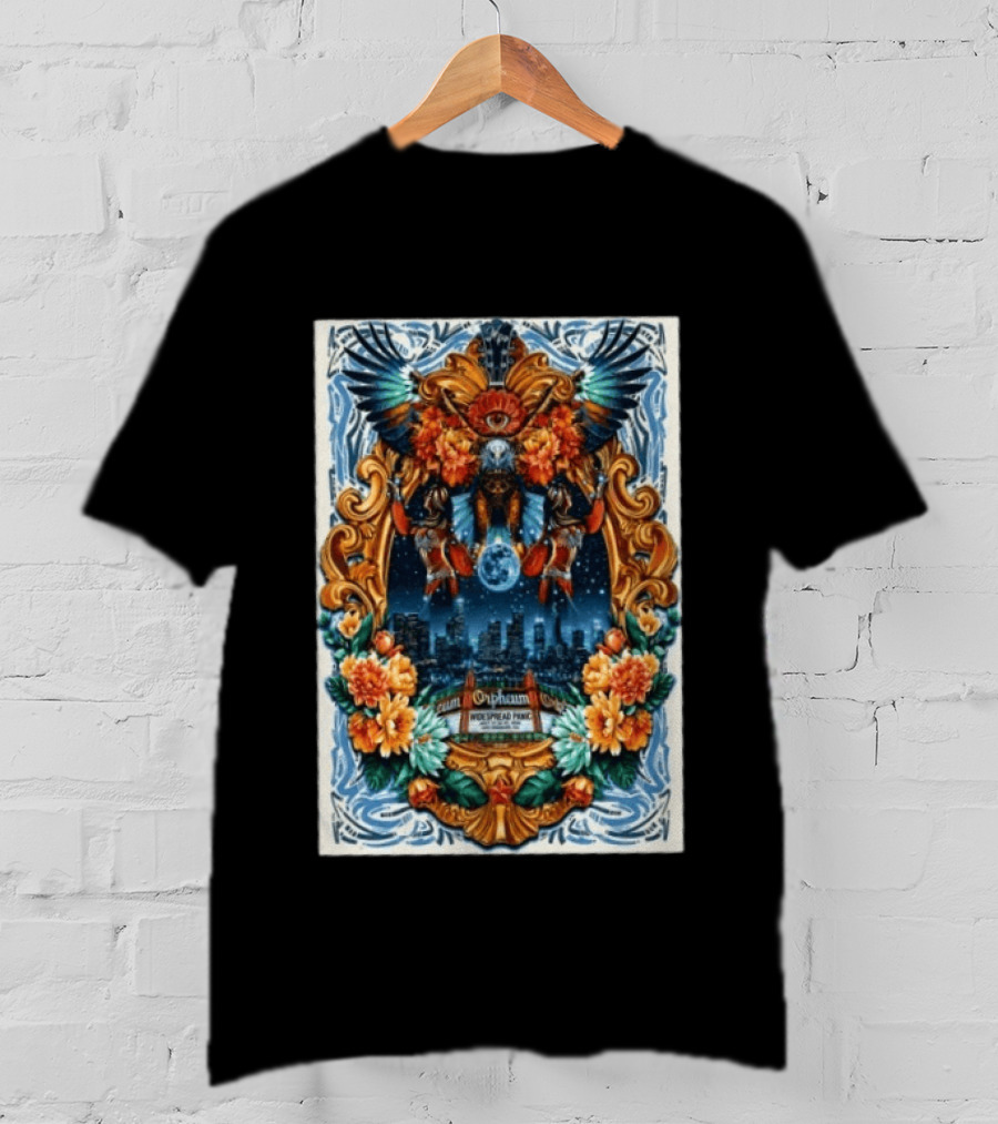 Widespread Panic Orpheum Theatre Los Angeles July 23 25 2026 Tour Vibrant Ornate T-Shirt