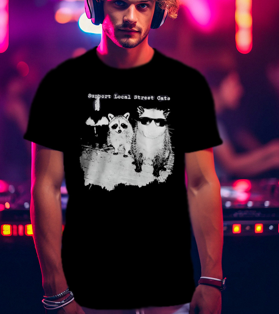 Support Local Street Cats Feline Advocacy T-Shirt