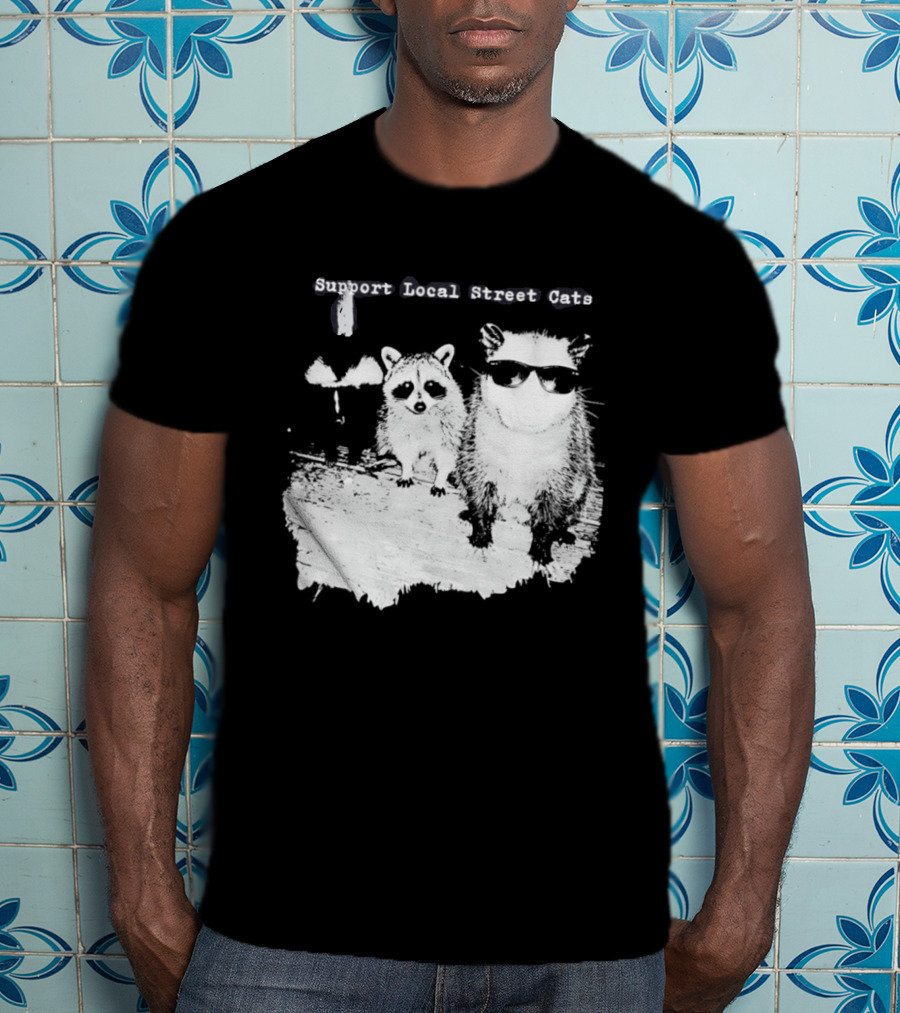 Support Local Street Cats Feline Advocacy T-Shirt